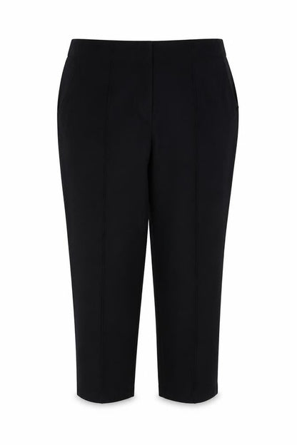 Marks and Spencer Women Black Size 20 Short Straight Stretch Trousers