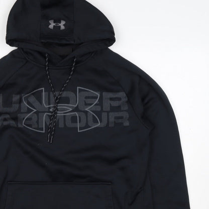Under Armour Men’s Black S Loose Fit Logo Graphic Pullover Hoodie