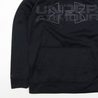 Under Armour Men’s Black S Loose Fit Logo Graphic Pullover Hoodie