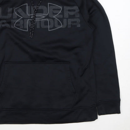 Under Armour Men’s Black S Loose Fit Logo Graphic Pullover Hoodie