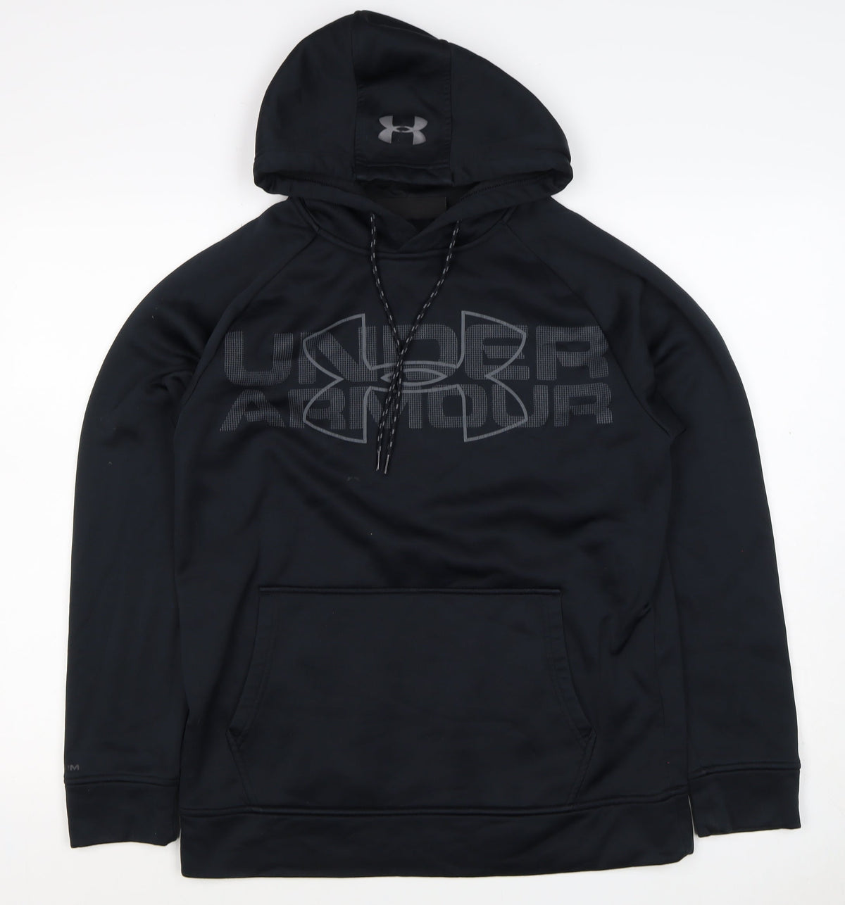Under Armour Men’s Black S Loose Fit Logo Graphic Pullover Hoodie