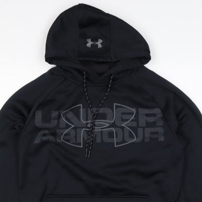 Under Armour Men’s Black S Loose Fit Logo Graphic Pullover Hoodie