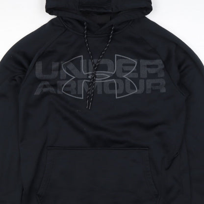 Under Armour Men’s Black S Loose Fit Logo Graphic Pullover Hoodie
