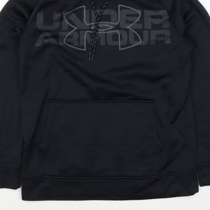 Under Armour Men’s Black S Loose Fit Logo Graphic Pullover Hoodie
