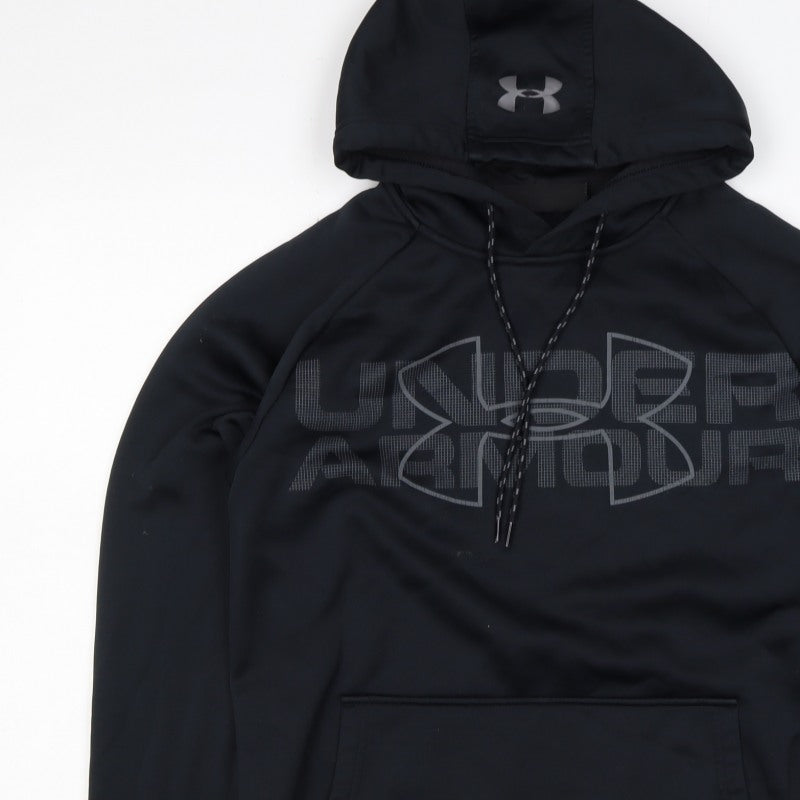 Under Armour Men’s Black S Loose Fit Logo Graphic Pullover Hoodie