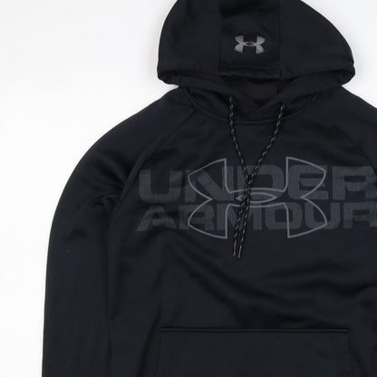 Under Armour Men’s Black S Loose Fit Logo Graphic Pullover Hoodie