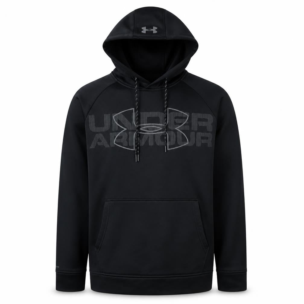 Under Armour Men’s Black S Loose Fit Logo Graphic Pullover Hoodie