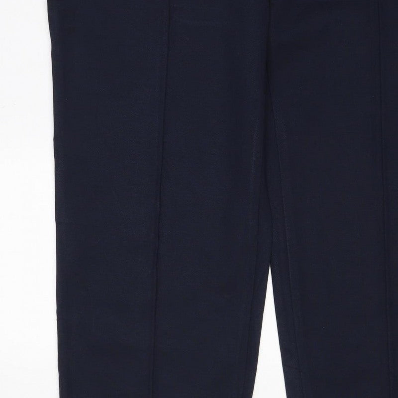 Marks and Spencer Women’s Navy Size 18 Short Straight Pull-On Trousers
