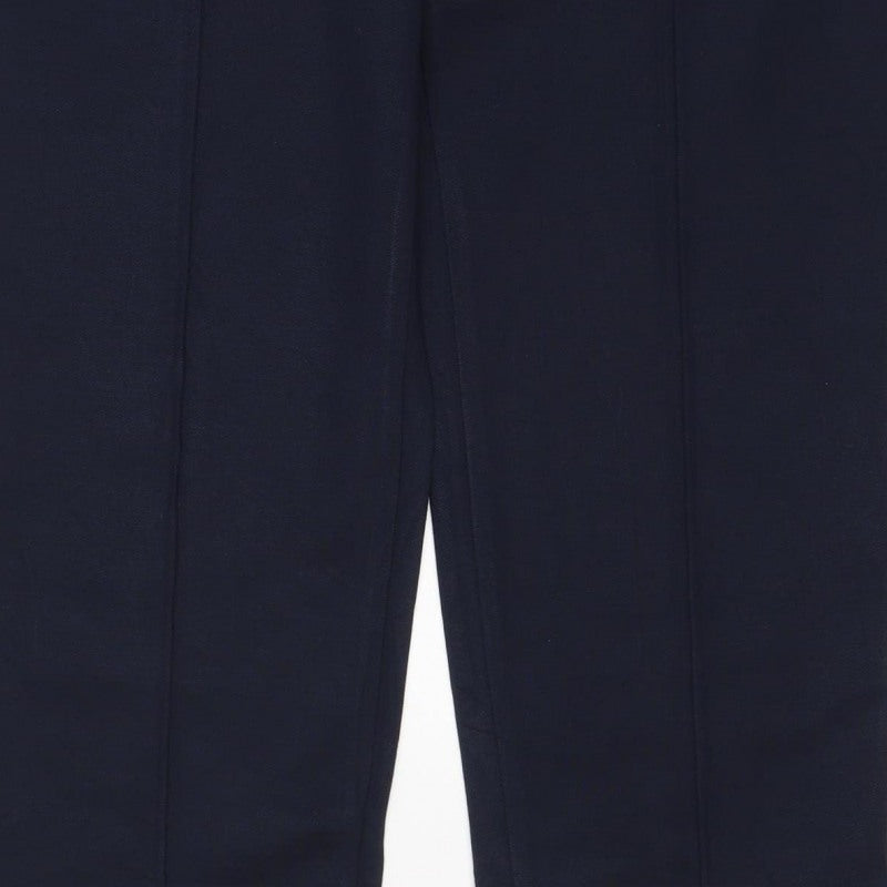 Marks and Spencer Women’s Navy Size 18 Short Straight Pull-On Trousers