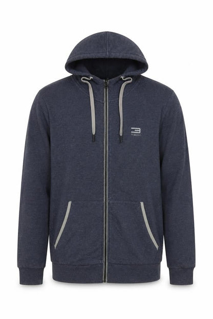Jack & Jones Tech Men’s Blue L Full Zip Hooded Hoodie