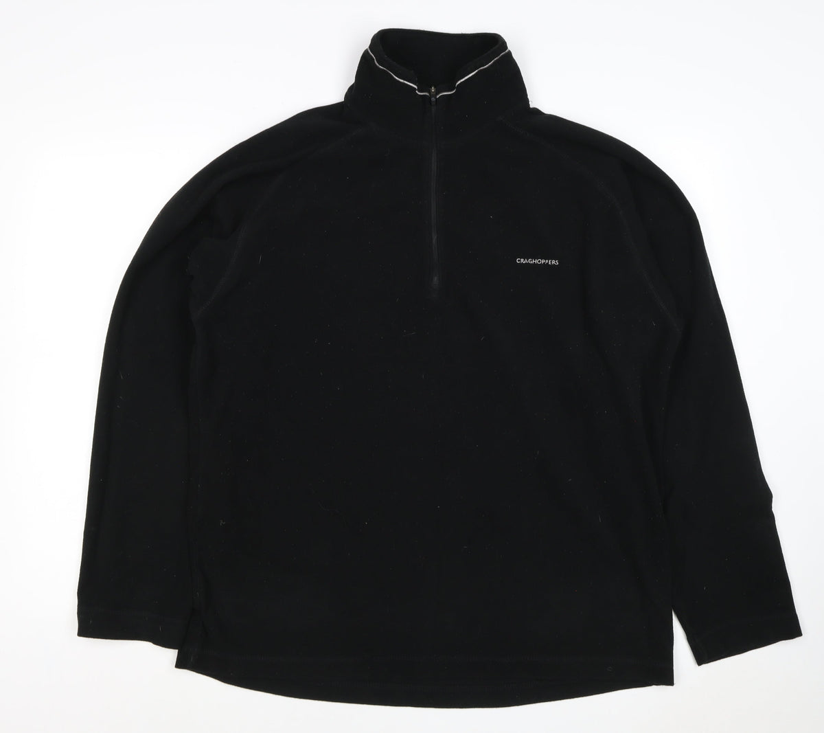 Craghoppers Men’s Black XL Half Zip Fleece Pullover Outdoor Sweatshirt