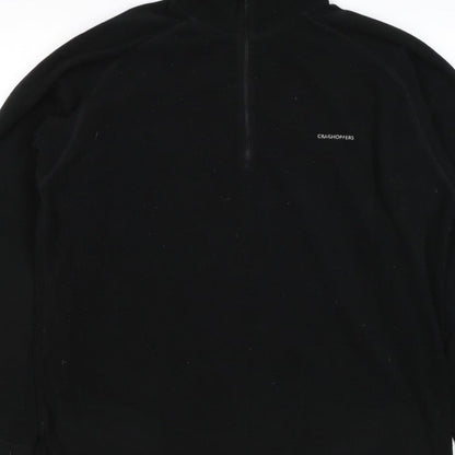 Craghoppers Men’s Black XL Half Zip Fleece Pullover Outdoor Sweatshirt