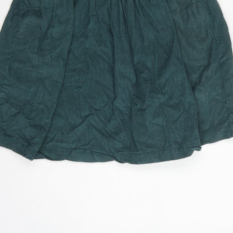 Additional view of Next girls’ green corduroy pinafore dress 7 years knee length cotton