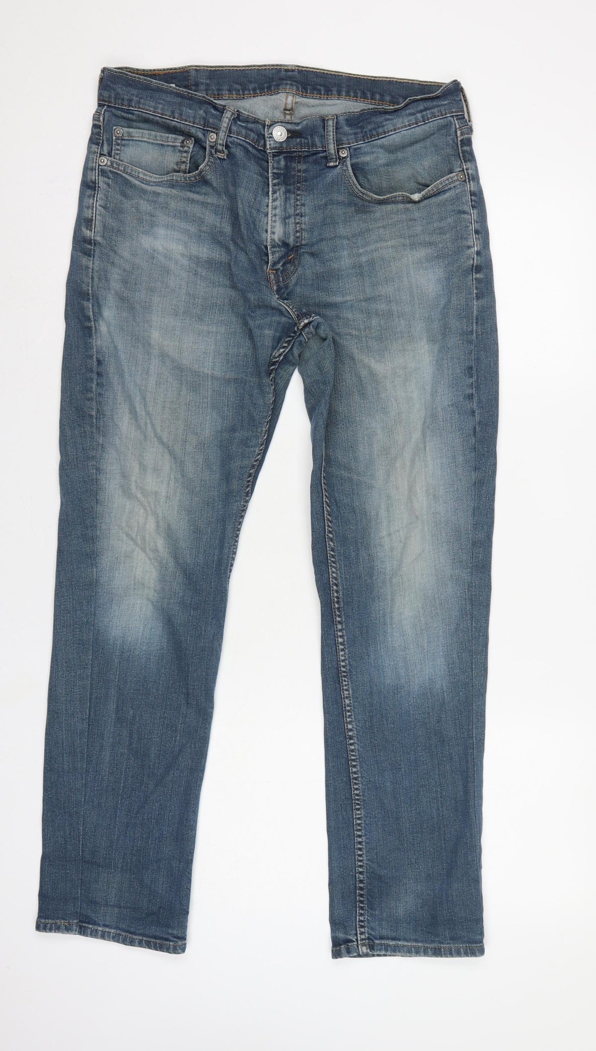 Levi's Men's Blue W33 L30 Straight Fit Medium Wash Denim Jeans