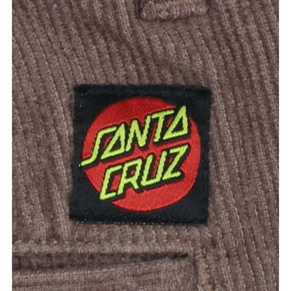 Santa Cruz Women's Brown UK 8 Corduroy Straight Trousers Logo