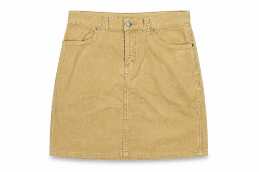 Divided by H&M Women Beige UK 12 Corduroy Pencil Mini Skirt Pockets