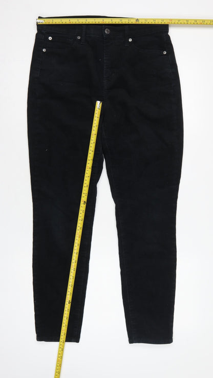 GAP Women Black UK 10 W30 L30 True Skinny Stretch Denim Jeggings