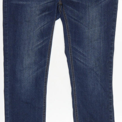 Next Women Blue Maternity Skinny Jeans Size 10 Regular Stretch