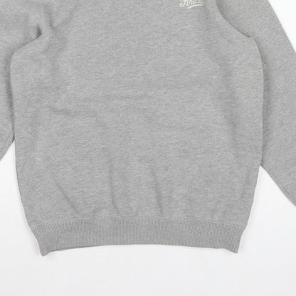 Animal Men’s Grey S Pullover Crew Neck Embroidered Logo Sweatshirt
