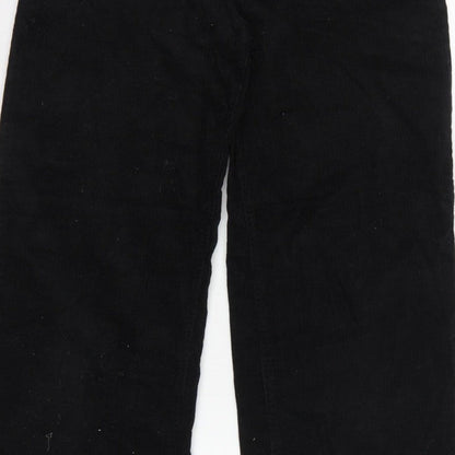 H&M Divided Women’s Black UK 8 Corduroy Wide-Leg Trousers