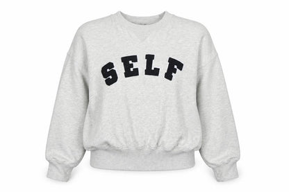 Next Women Grey S Pullover Sweatshirt Self Logo Crew Neck