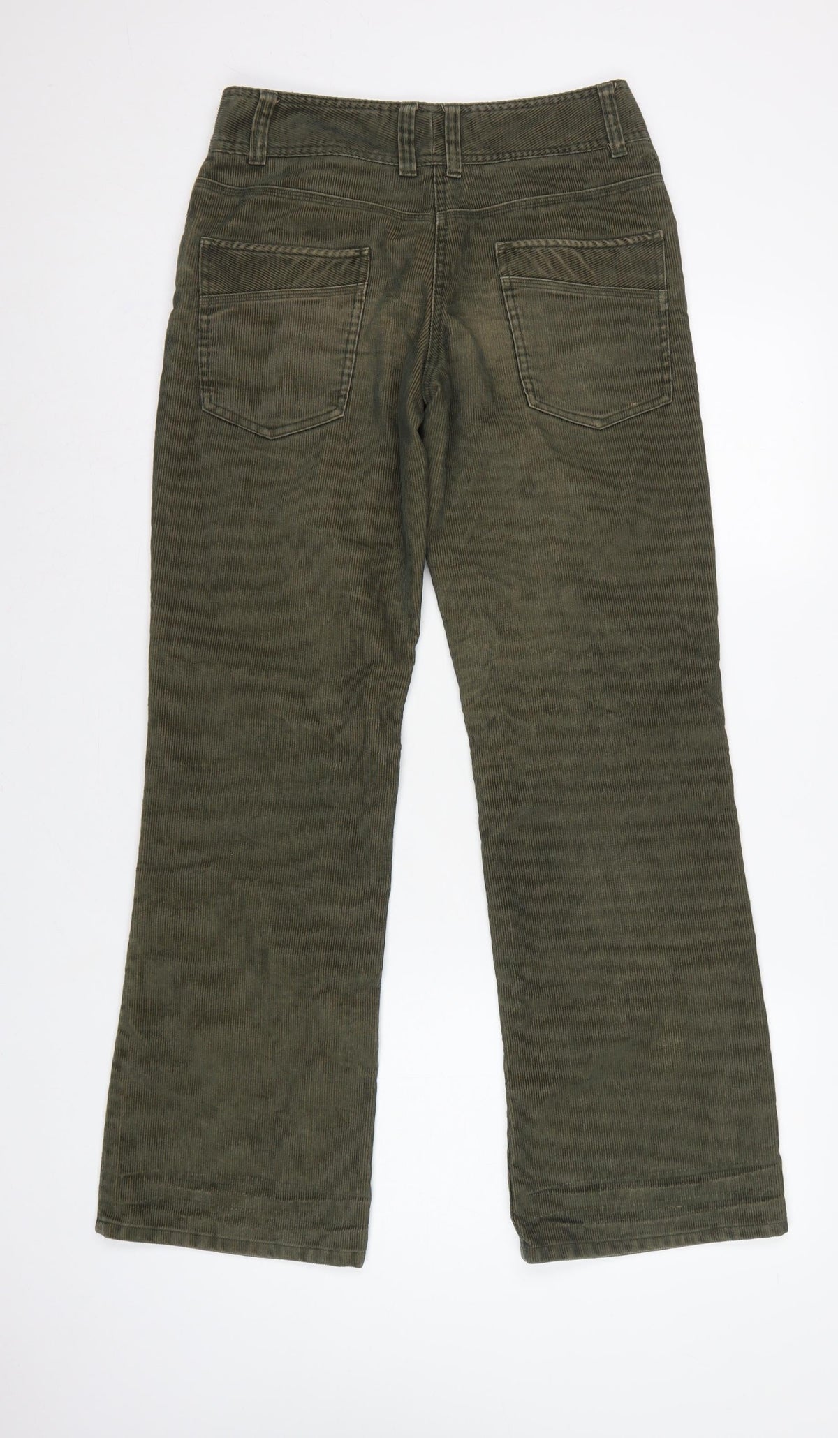 Mountain Beach Ocean Land Women's Green UK 10 Corduroy Bootcut Trousers