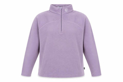 Columbia Women's Purple L 1/4 Zip Fleece Pullover Sweatshirt