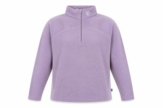 Columbia Women's Purple L 1/4 Zip Fleece Pullover Sweatshirt