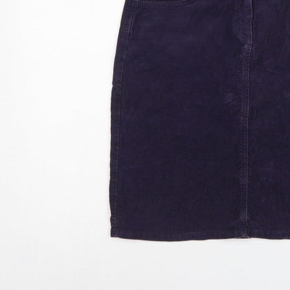 John Lewis Women’s Blue Corduroy Pencil Skirt Size 12 Knee Length