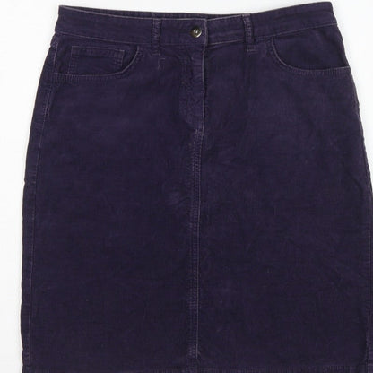 John Lewis Women’s Blue Corduroy Pencil Skirt Size 12 Knee Length