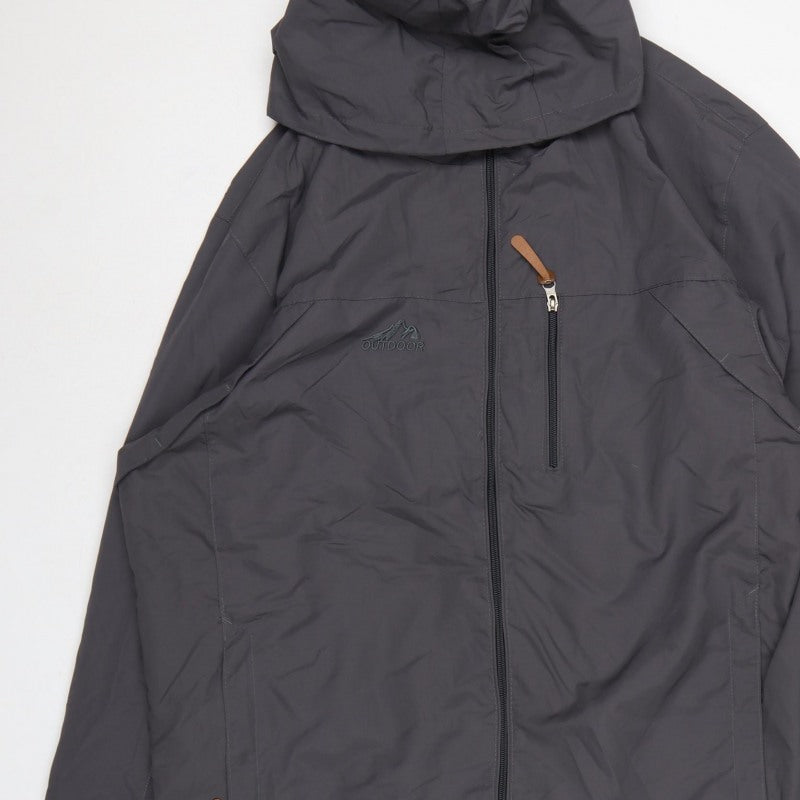 SAPULAS Men’s Black 3XL Hooded Outdoor Windbreaker Jacket