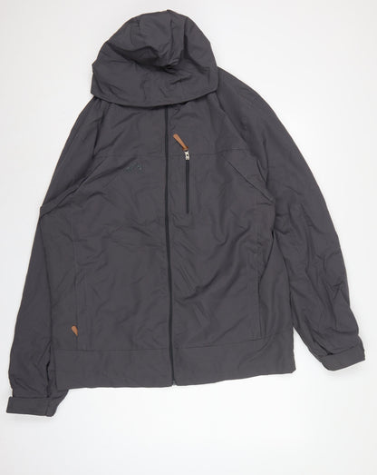 SAPULAS Men’s Black 3XL Hooded Outdoor Windbreaker Jacket
