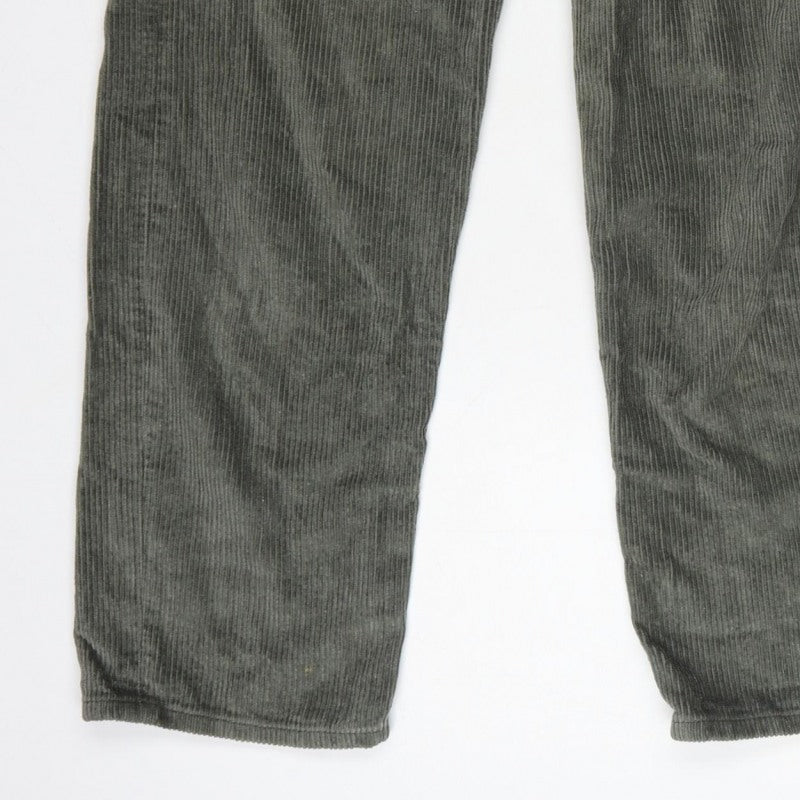 Motel Women’s Green XS High Rise Straight Corduroy Trousers