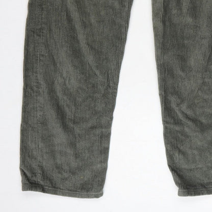 Motel Women’s Green XS High Rise Straight Corduroy Trousers