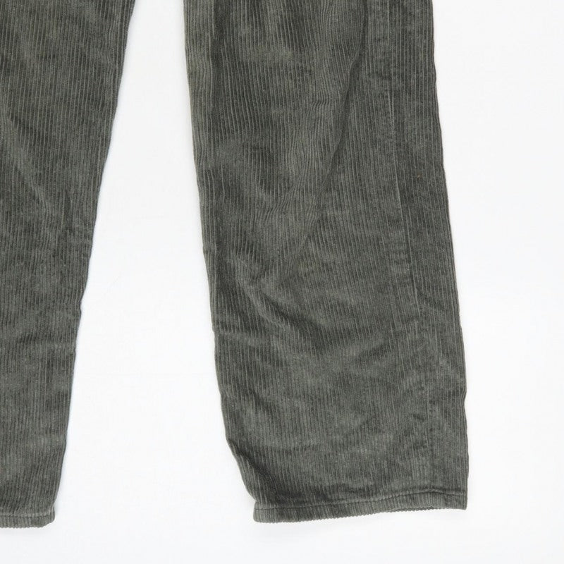 Motel Women’s Green XS High Rise Straight Corduroy Trousers