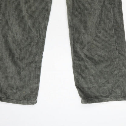 Motel Women’s Green XS High Rise Straight Corduroy Trousers