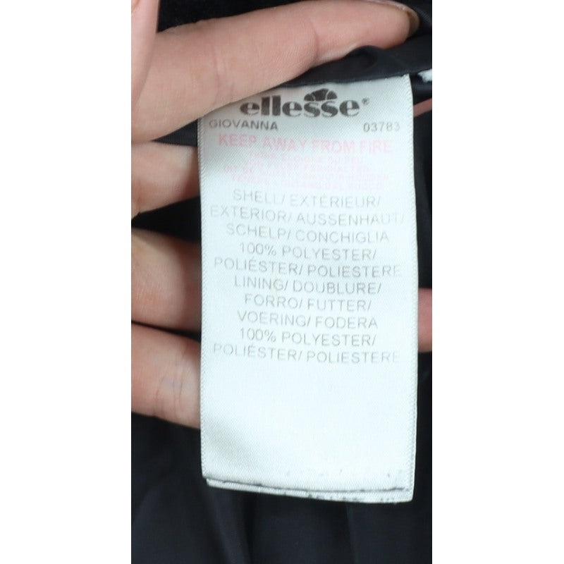 Ellesse Women’s Black UK 10 Giovanna Hooded Faux Fur Fleece Jacket