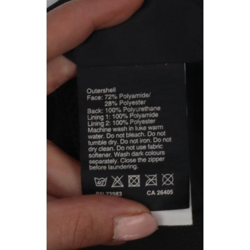 Helly Hansen Men's Black S Bomber Jacket Full Zip Logo Pockets