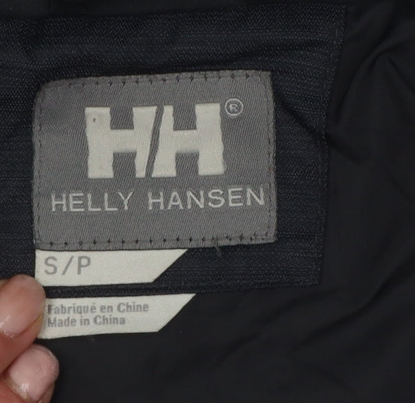 Helly Hansen Men's Black S Bomber Jacket Full Zip Logo Pockets