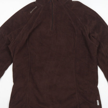 Quechua Women’s Brown XL 1/4 Zip Fleece Pullover Sweatshirt