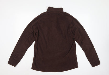 Quechua Women’s Brown XL 1/4 Zip Fleece Pullover Sweatshirt