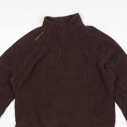 Quechua Women’s Brown XL 1/4 Zip Fleece Pullover Sweatshirt