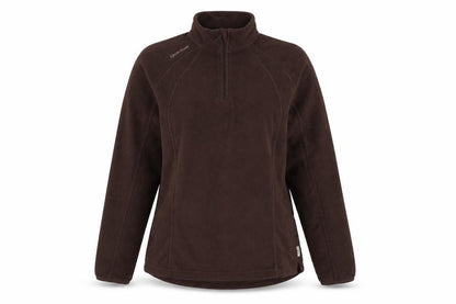 Quechua Women’s Brown XL 1/4 Zip Fleece Pullover Sweatshirt