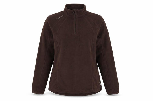Quechua Women’s Brown XL 1/4 Zip Fleece Pullover Sweatshirt