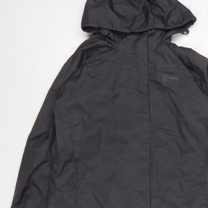Higear Women’s Black Size 10 Hooded Rain Jacket Lightweight Outdoor