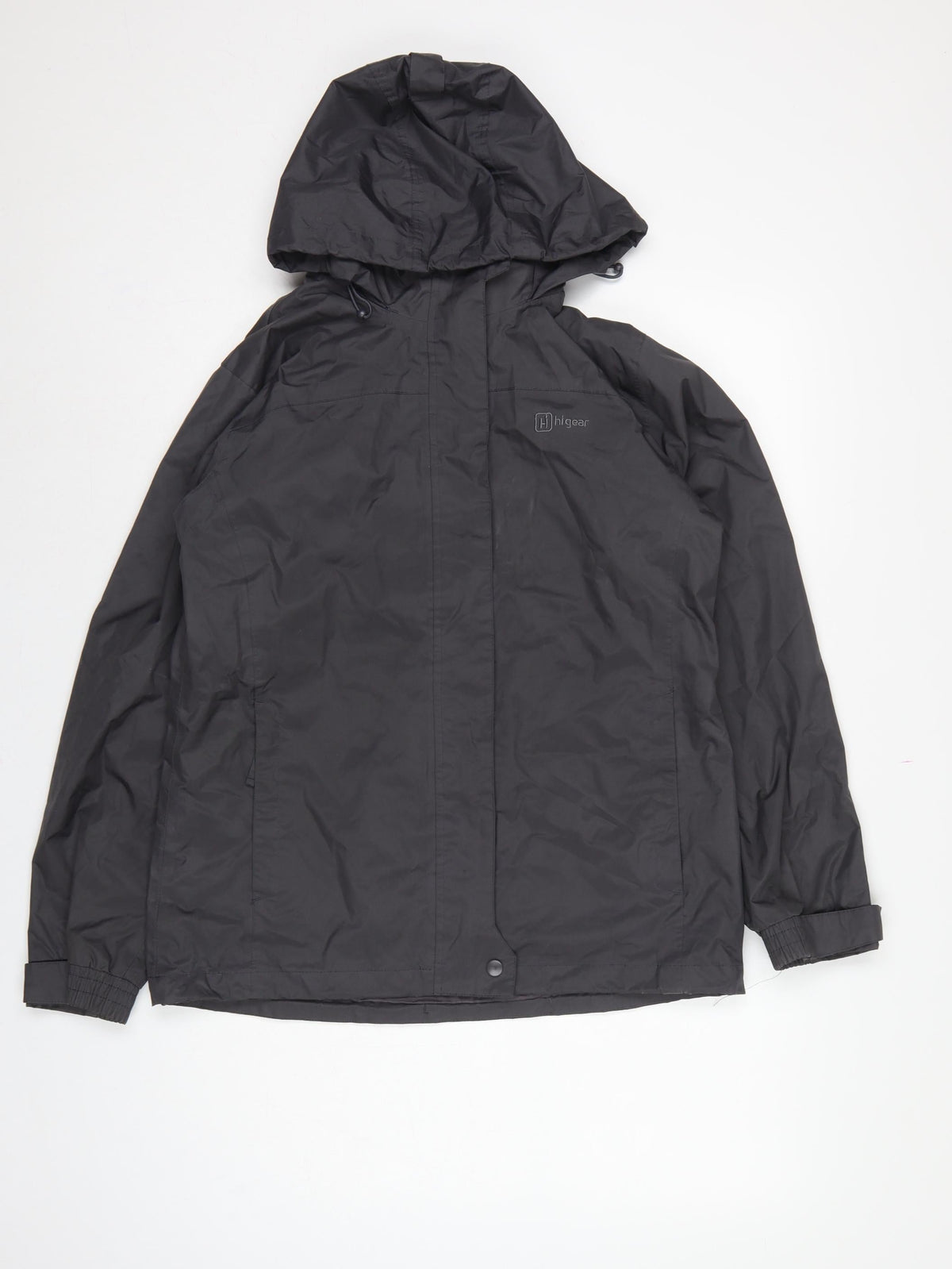 Higear Women’s Black Size 10 Hooded Rain Jacket Lightweight Outdoor