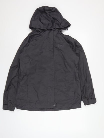 Higear Women’s Black Size 10 Hooded Rain Jacket Lightweight Outdoor