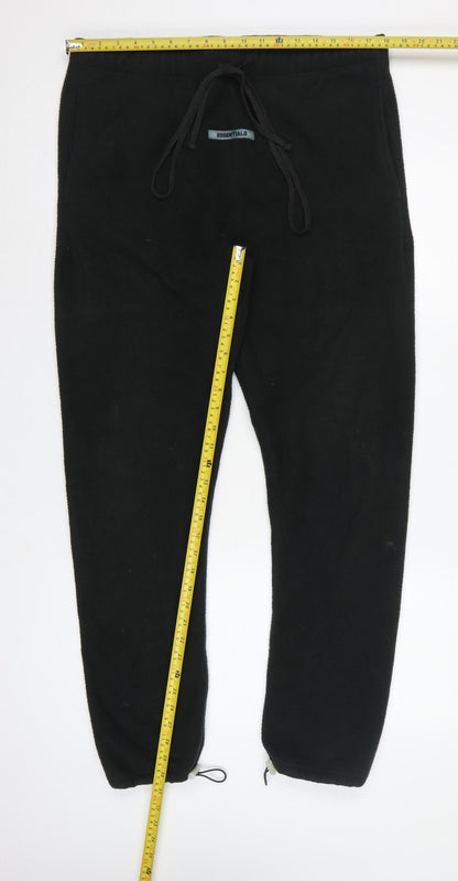 Fear of God Essentials Men’s Black L Fleece Jogger Trousers Logo