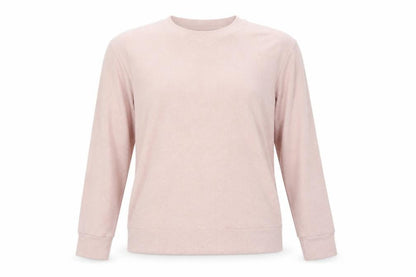 Uniqlo Women Pink XS Basic Crew Neck Long Sleeve Knit Top