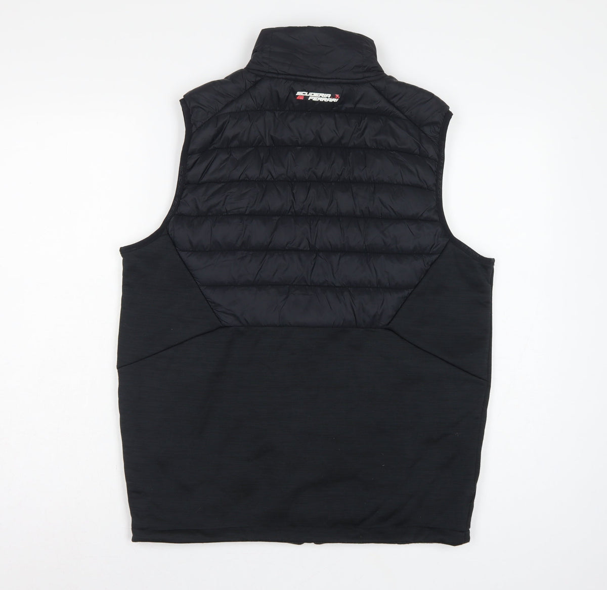 Scuderia Ferrari Men’s Black M Padded Puffer Racing Gilet Waistcoat
